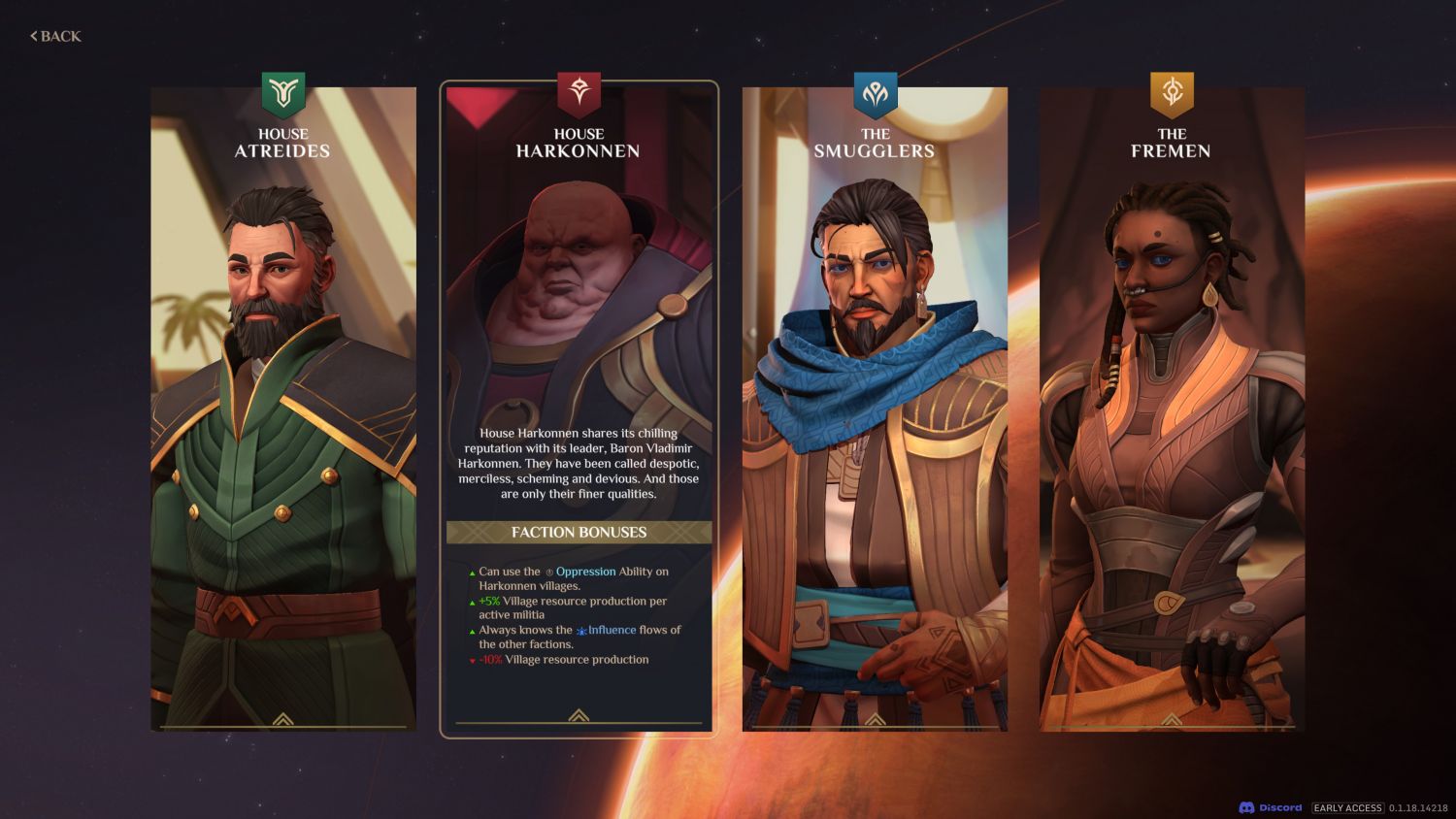 Geek Preview - Dune: Spice Wars: Choosing your factions

