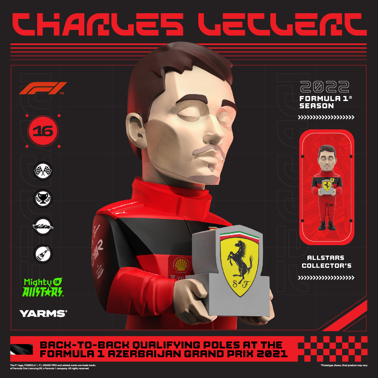 mighty allstars f1 2022 collector's charles leclerc