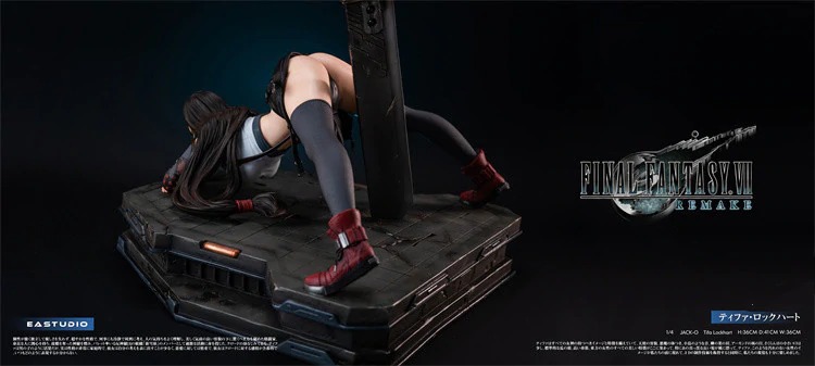 Final Fantasy Tifa Lockhart Resin Statue Does The Jack O Pose Thirsty Fans Go Wild Geek Culture