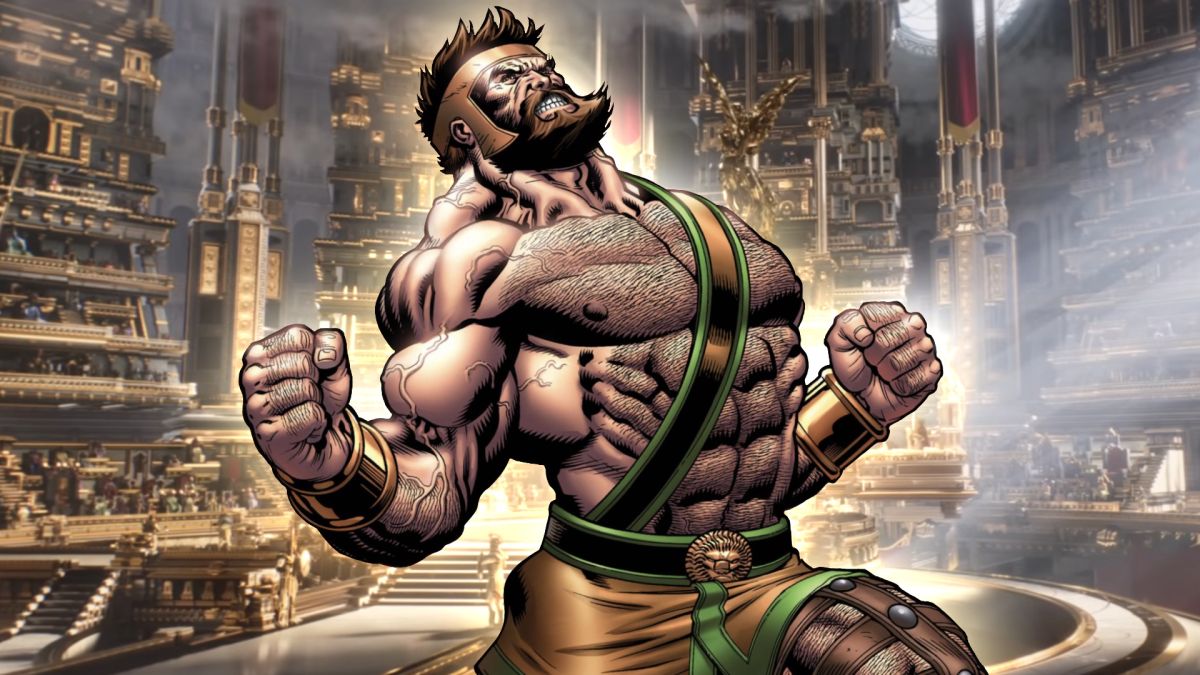 Who plays Hercules in the Thor Love and Thunder post-credits scene?