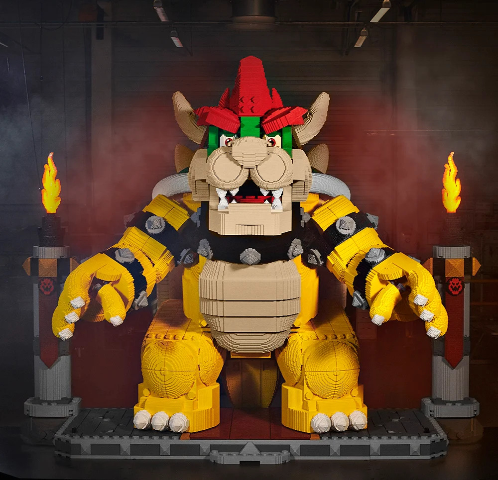 4-Metre Tall LEGO Bowser Made of 700,000 Bricks Set to Trample San ...