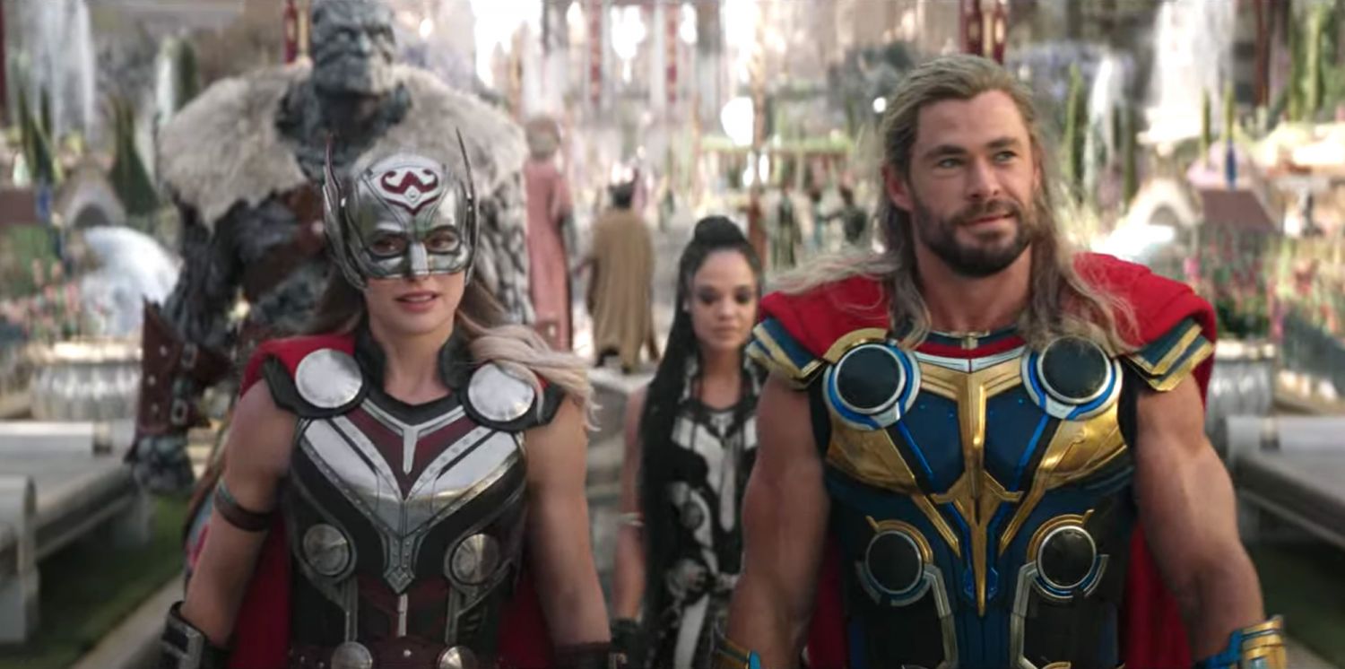 Who are the cosmic beings with cameos in Thor: Love and Thunder