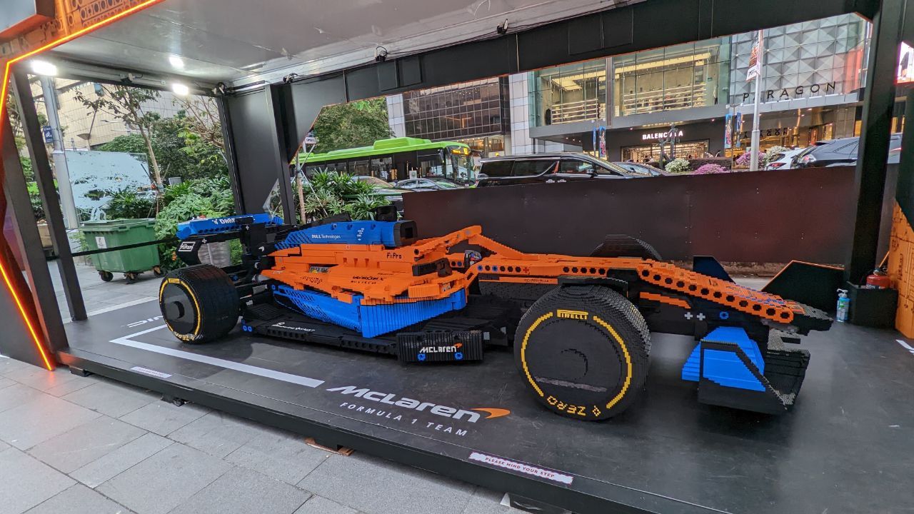 LEGO And McLaren Make Pit Stop At Singapores Orchard Road With Life-Sized Race Car Geek Culture