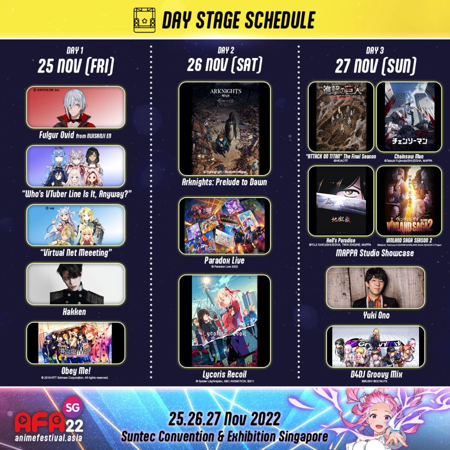 Plus, a different ED for each - AFA - ANIME FESTIVAL ASIA