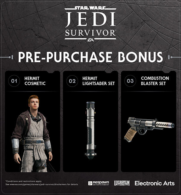 Star Wars Jedi: Survivor pre-order bonus
