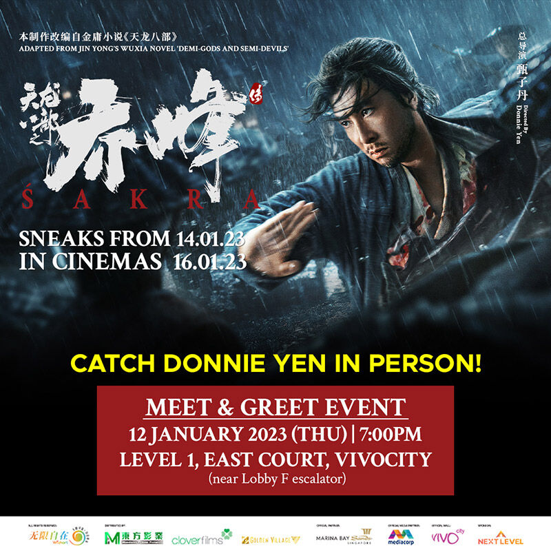 Catch ‘Demi-Gods and Semi-Devils’ (天龙八部) Movie ŚAKRA Star Donnie Yen At VivoCity Singapore On 12 January