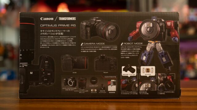 Unboxing Takara Tomy’s Transformers x Canon Optimus Prime R5 | Geek Culture