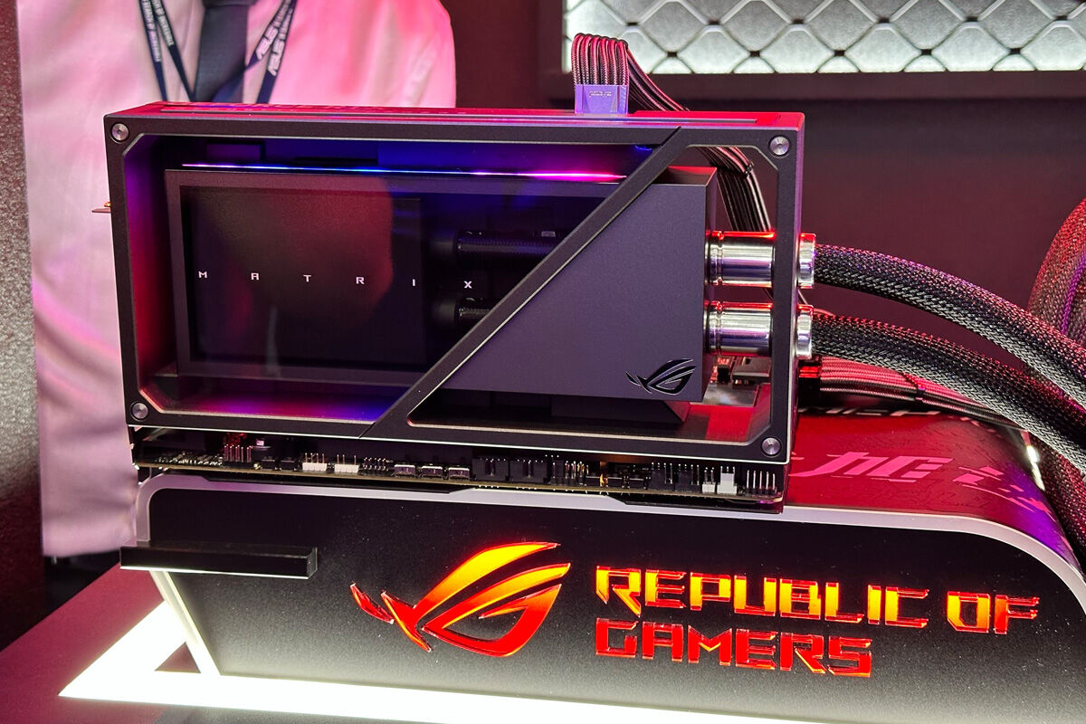 ASUS announces ROG Matrix GeForce RTX 4090 GPU featuring 360mm AIO cooler  and liquid metal 