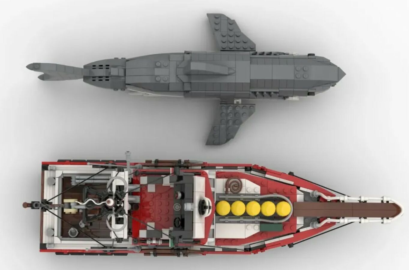 LEGO 'Jaws' Set Surfaces With Fishing Boat And Iconic Giant Shark