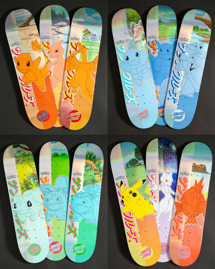 Santa Cruz Limited Edition Pokémon Blind Bag Skateboard Decks