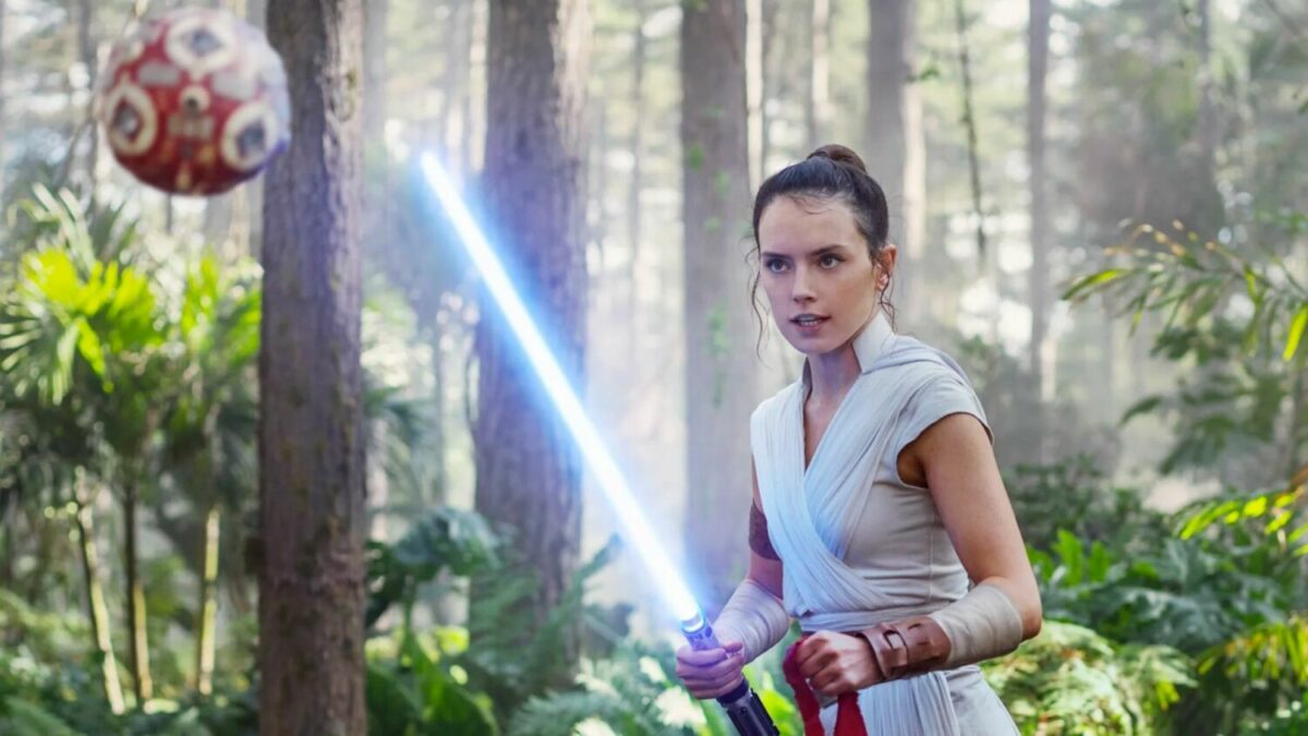 Daisy Ridley reprises her Star Wars role as Rey