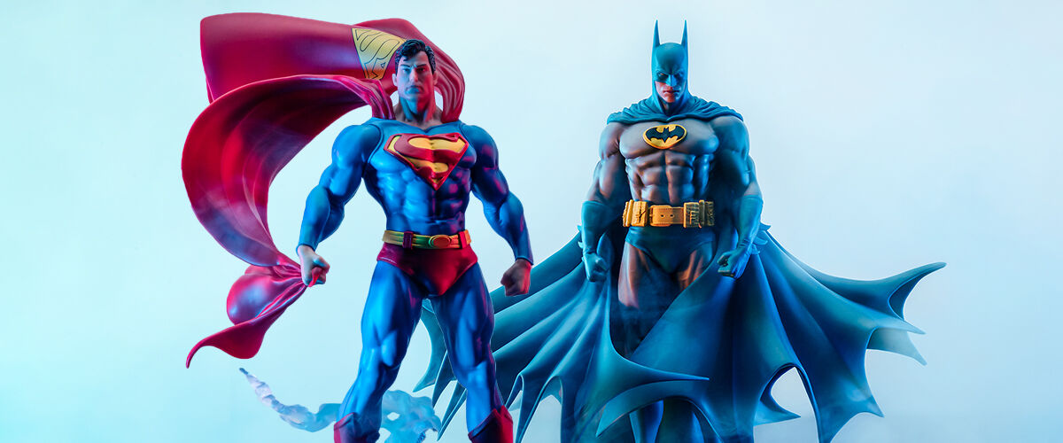 PureArts Kicks Off 18 Scale DC Heroes PVC Line With Classic Batman & Superman