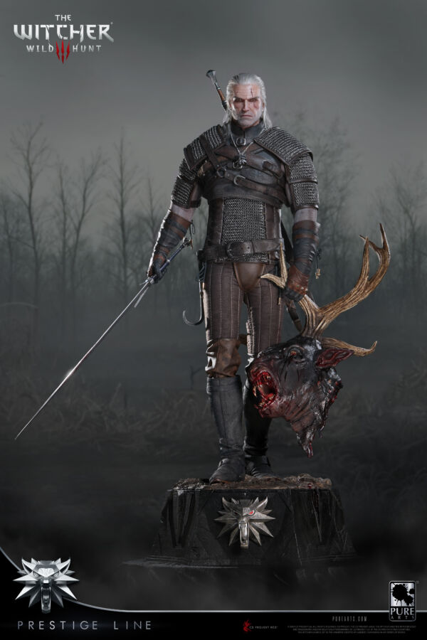 PureArts Prestige Line Geralt Of Rivia 1/2 Scale Statue The Witcher 3: Wild Hunt