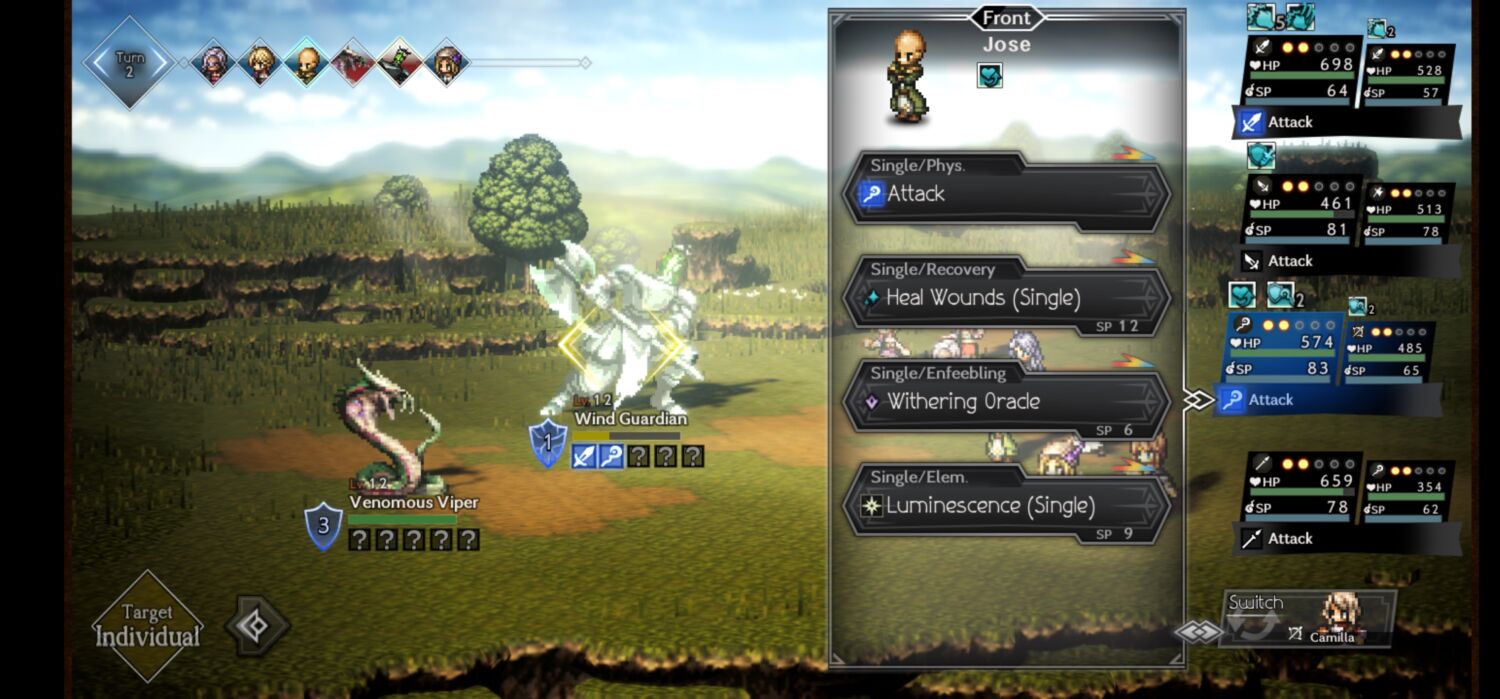 OCTOPATH TRAVELER: CotC Gameplay (Android, iOS) 