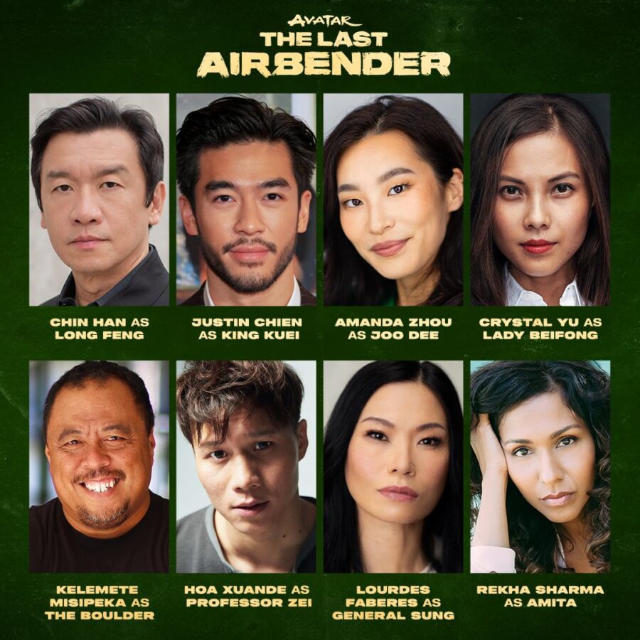 avatar-the-last-airbender-new-cast Avatar: Último Mestre do Ar revela novos membros do elenco para 2 temporada