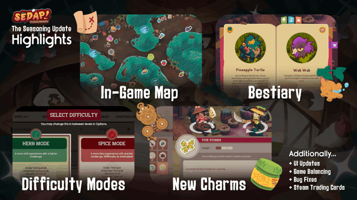 SEDAP! A Culinary Adventure Seasoning Update