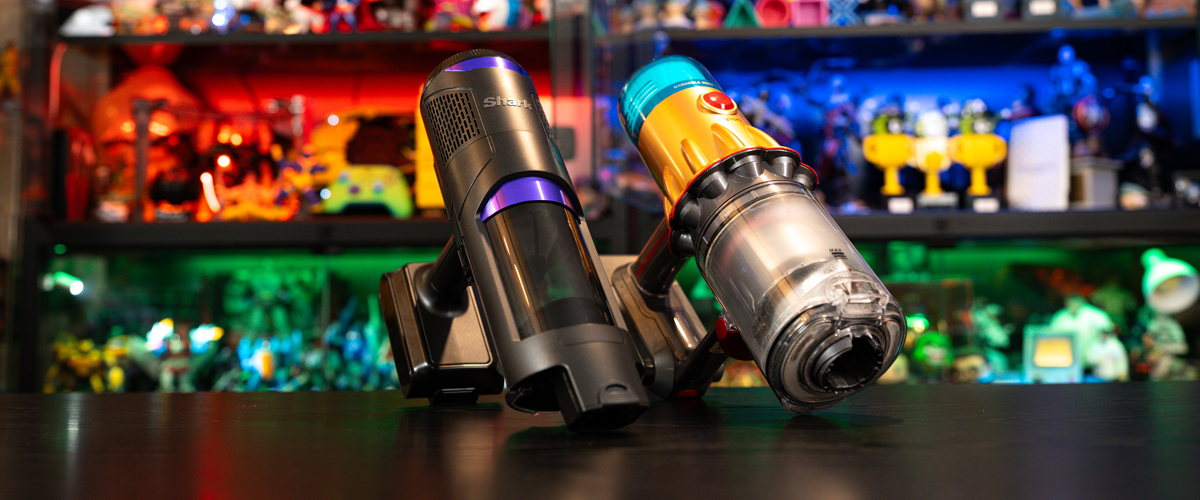shark dyson vacuum test